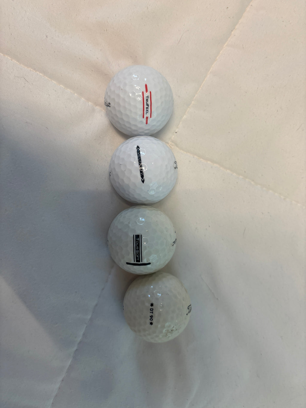 12 used titleist variety pack