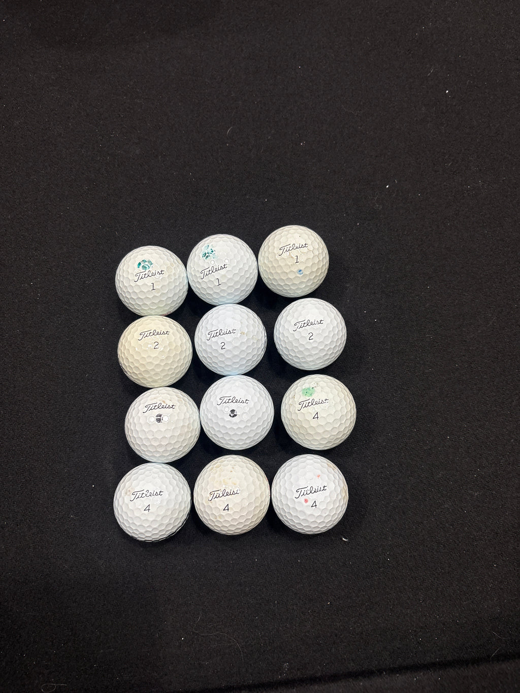 12 used 3rd tier titleist avx golf balls