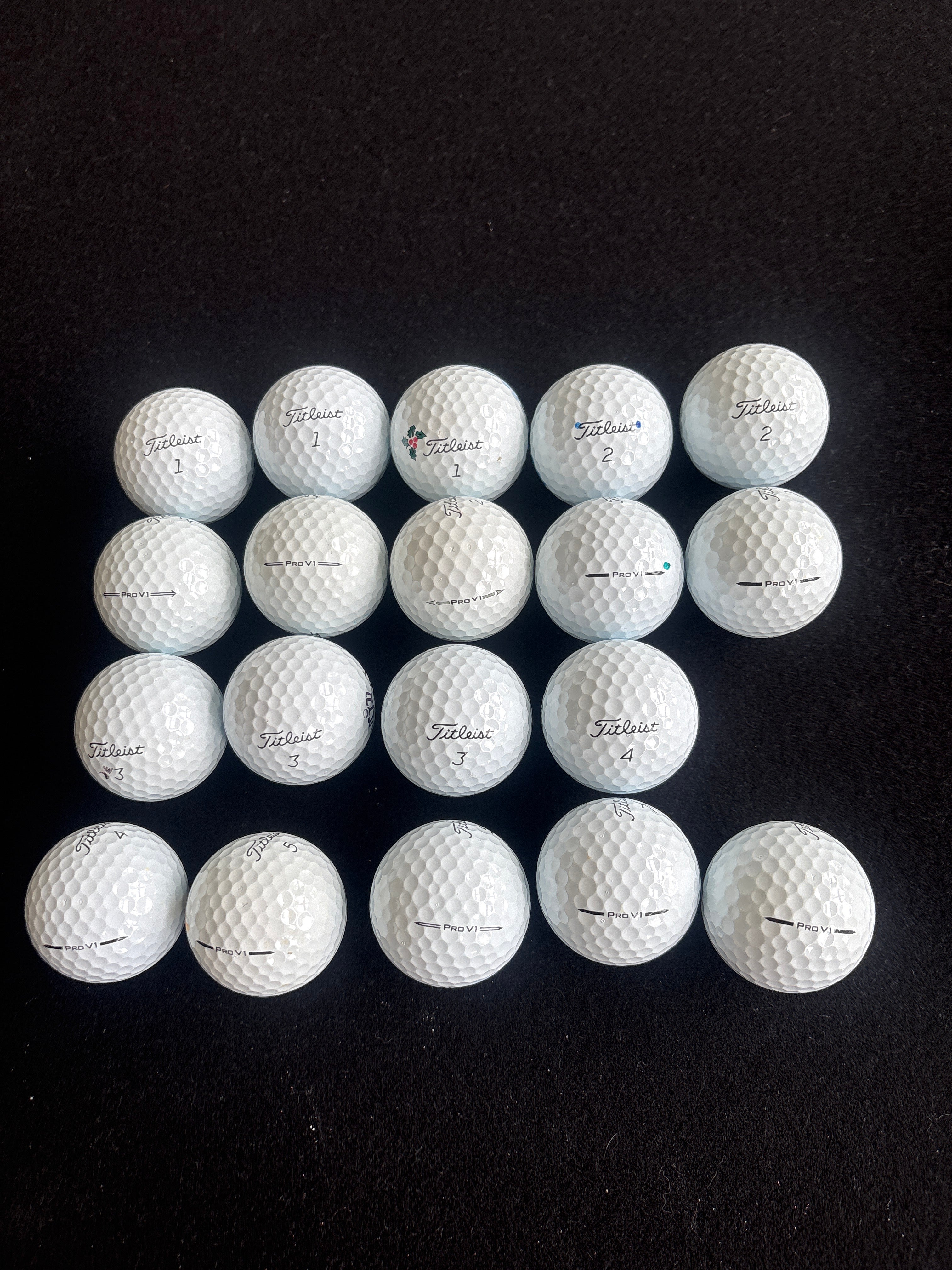12 used 2nd tier titleist Prov1 golf balls