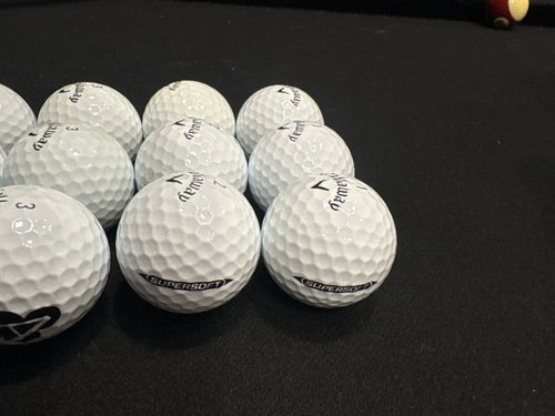 12 used 2nd tier Callaway supersoft golf balls