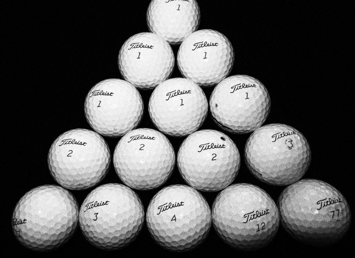 12 used 2nd tier titleist proV1x golf balls