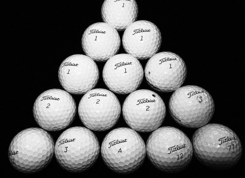 12 used 2nd tier titleist proV1x golf balls