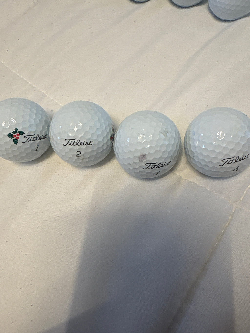 12 used 2nd tier titleist pro v1 golf ball