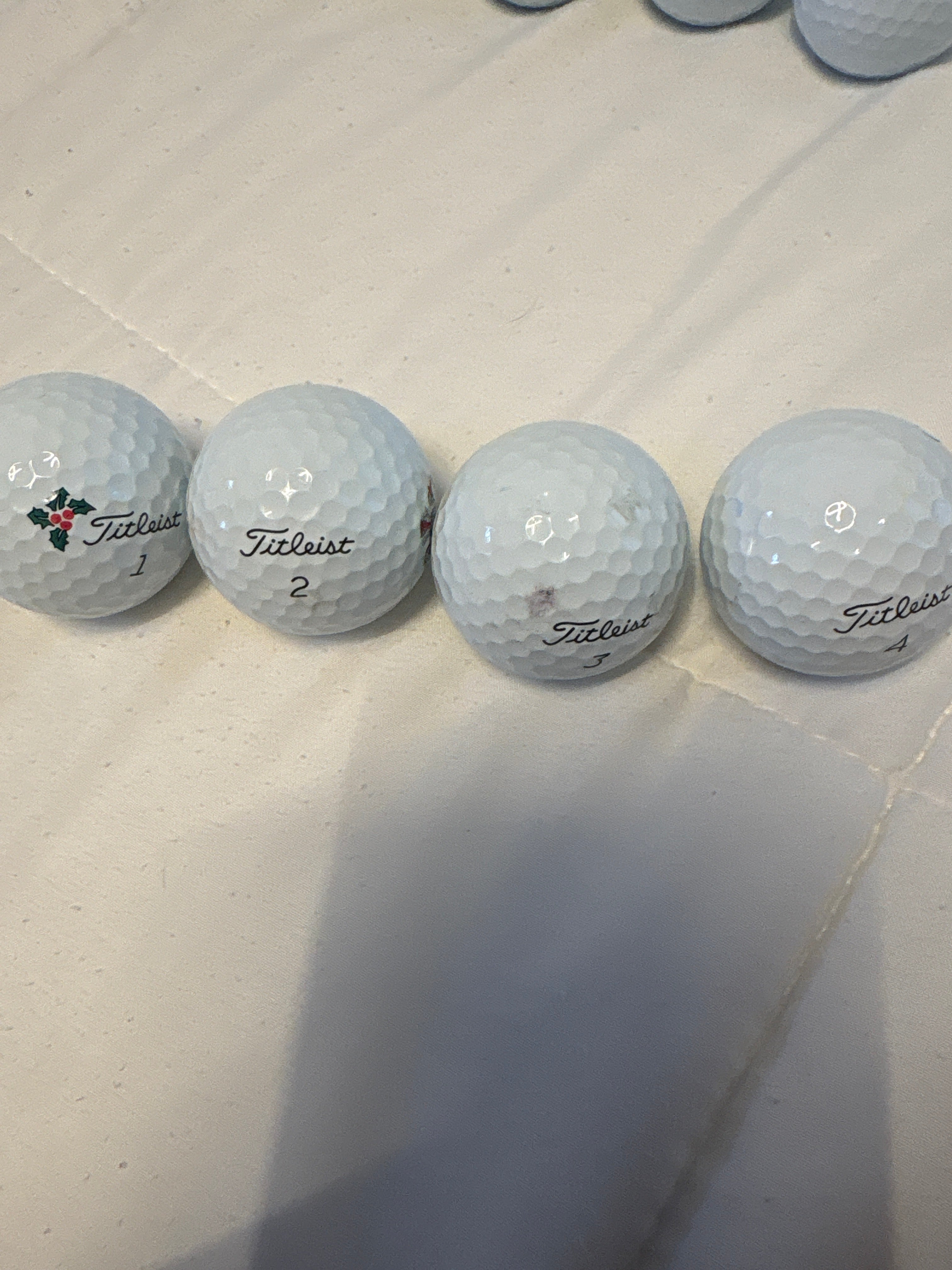 12 used 2nd tier titleist pro v1 golf ball